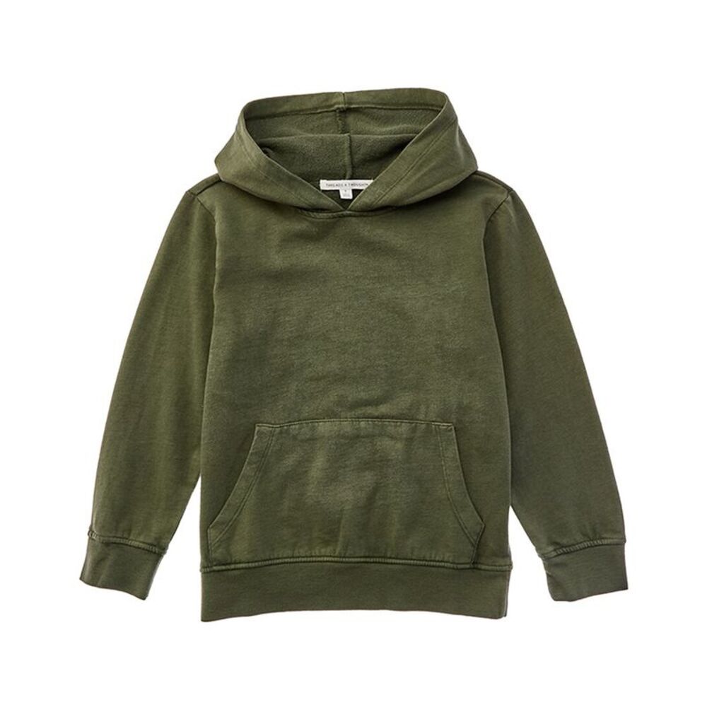 Threads 4 Thought Boys  Mineral Wash Pullover Hoodie, Green